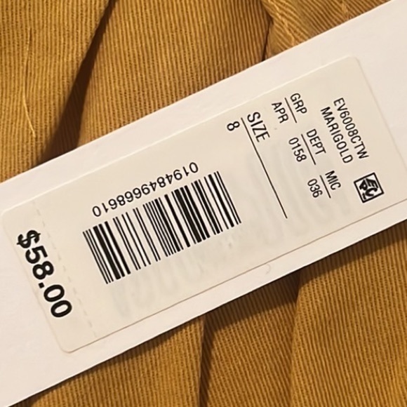 15. Everly Paper Bag Shorts in Marigold, Various Sizes - Picture 10 of 13